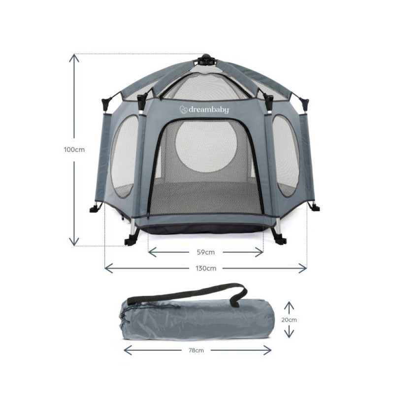 Манеж DreamBaby Adventure Blue/Grey