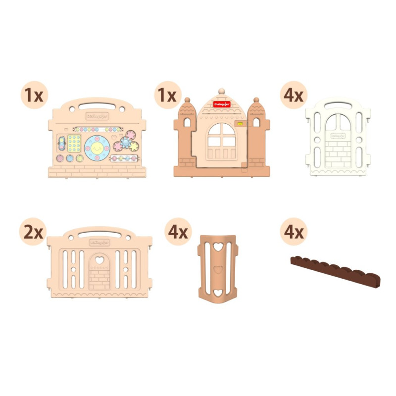 Манеж Dwinguler Castle Downy Grey 240x150 см