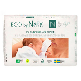 Підгузки Eco by Naty Розмір NEW BORN, 25штв упаковці.