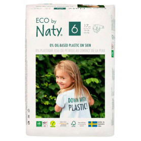 Підгузки Eco by Naty Розмір 6, 17штв упаковці.