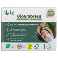 Одноразові дитячі підгузки BioEmbrace Eco by Naty. Розмір 1 (2-5 кг.), 25шт. в упаковці.