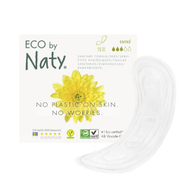 Органічні прокладки Eco by Naty Normal 15 шт без крилець