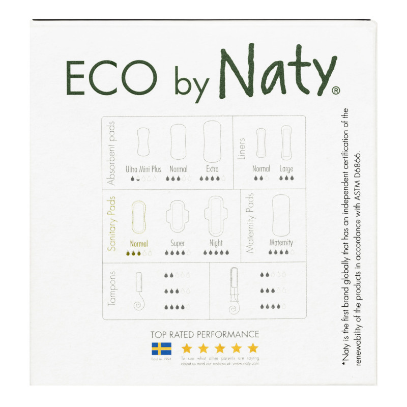 Органічні прокладки Eco by Naty Normal 15 шт без крилець