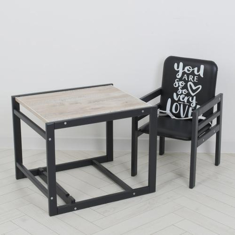 Стільчик El Camino Graphite дуб клондайк