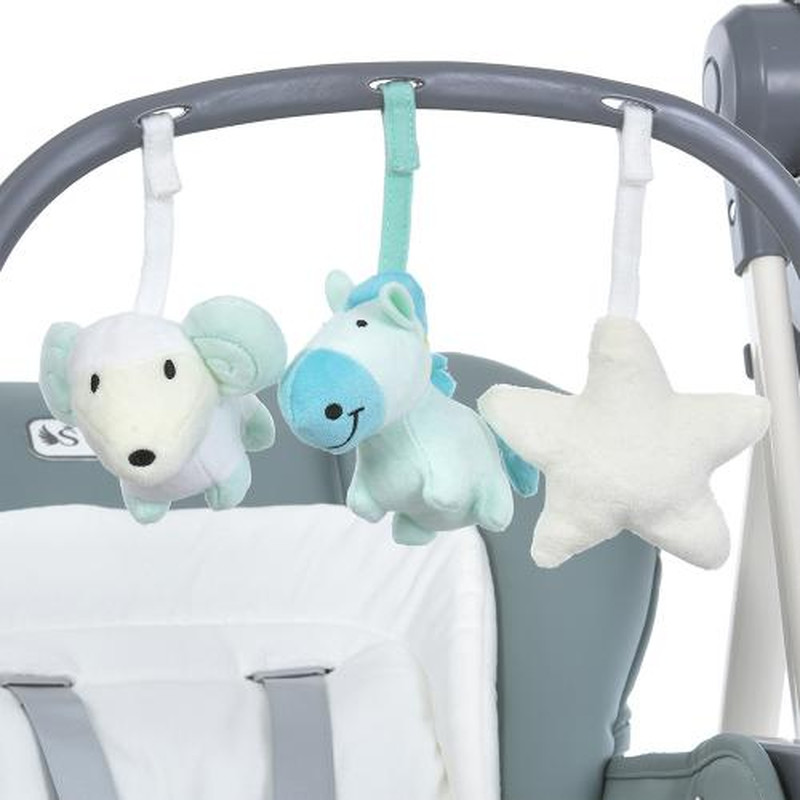 Стільчик-гойдалка El Camino ME 1087-G SWAN Pale Green