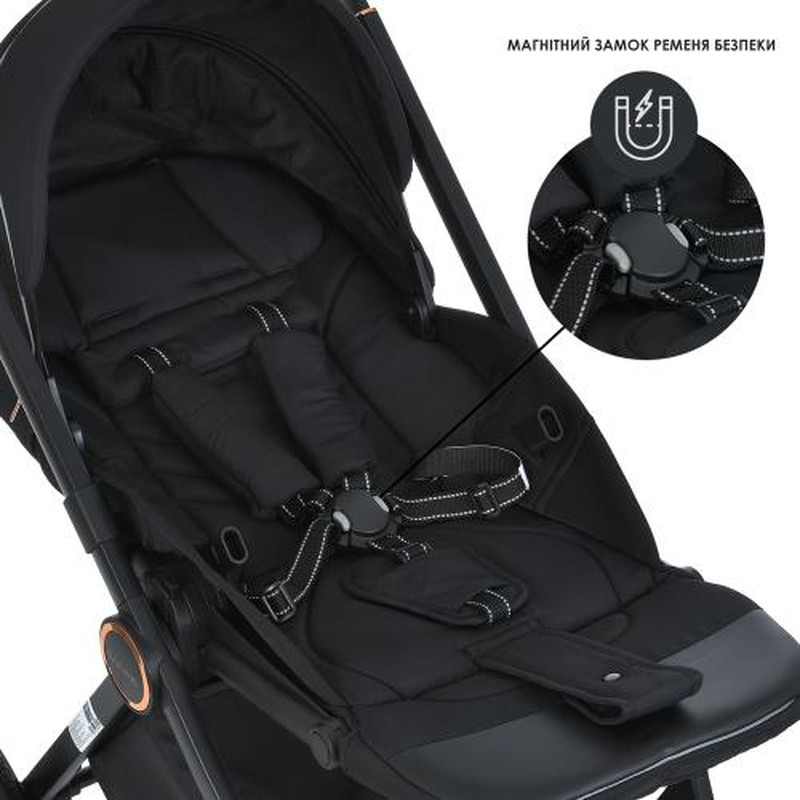 Коляска універсальна 2 в 1 El Camino ME 1100-1 ERA Black Ink