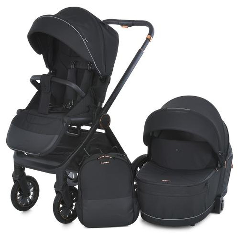 Коляска універсальна 2 в 1 El Camino ME 1100-1 ERA Black Ink