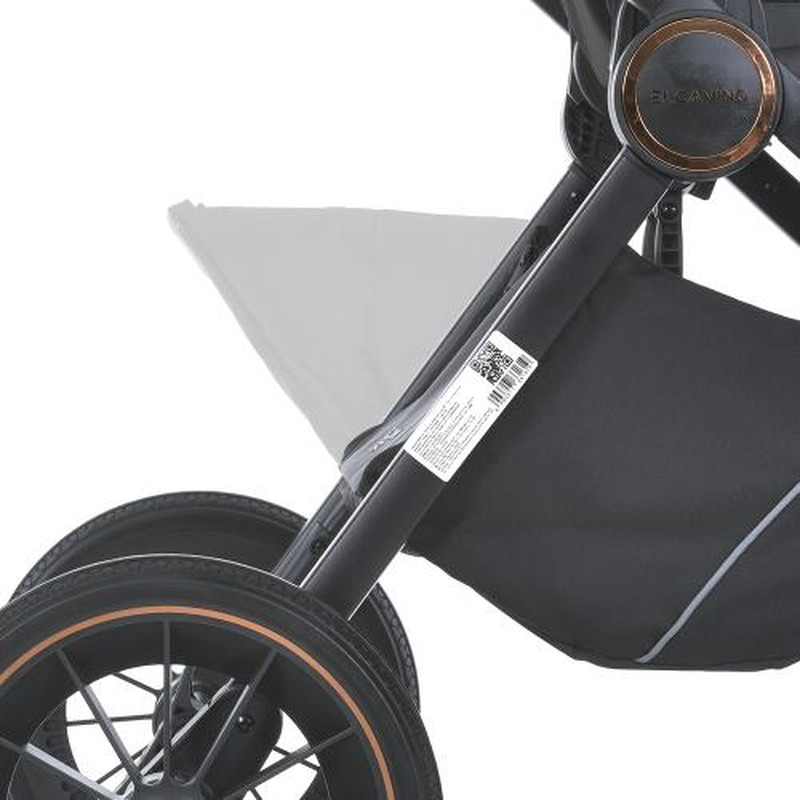 Коляска універсальна 2 в 1 El Camino ME 1100-1 ERA Black Ink