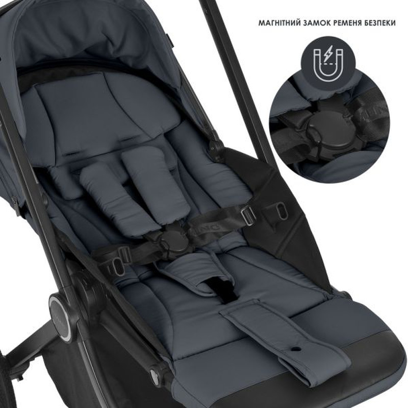 Універсальна коляска 2 в 1 El Camino ERA ME 1100-2 Charcoal Gray