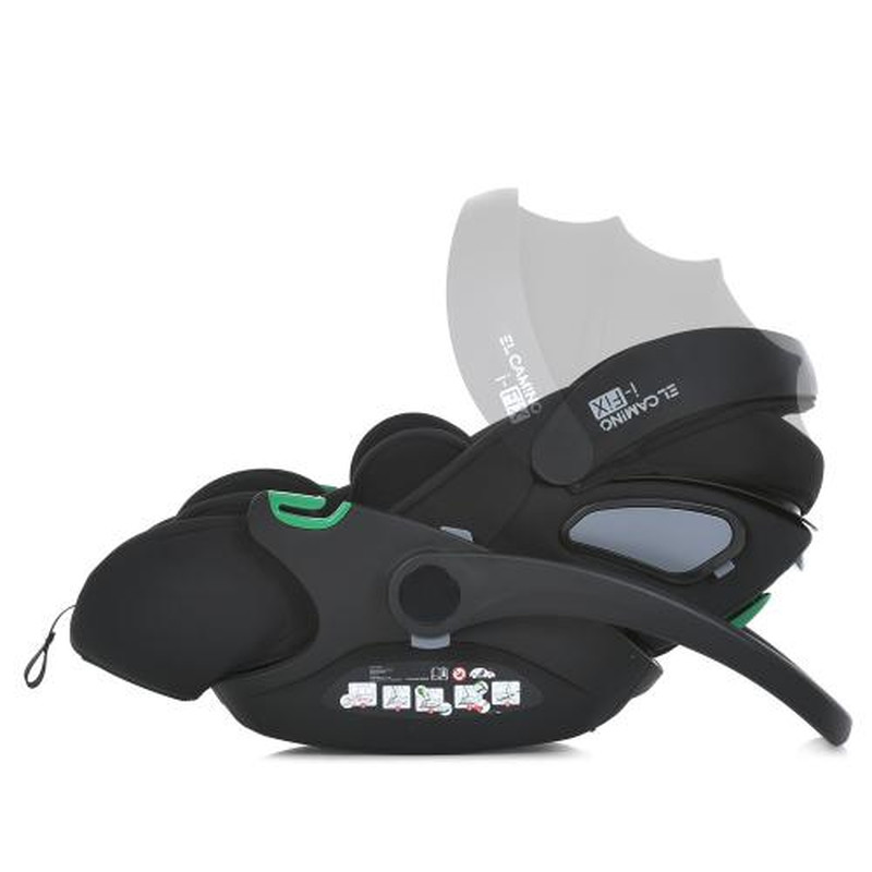 Автокрісло El Camino ME 1110 i-FIX Jet Black