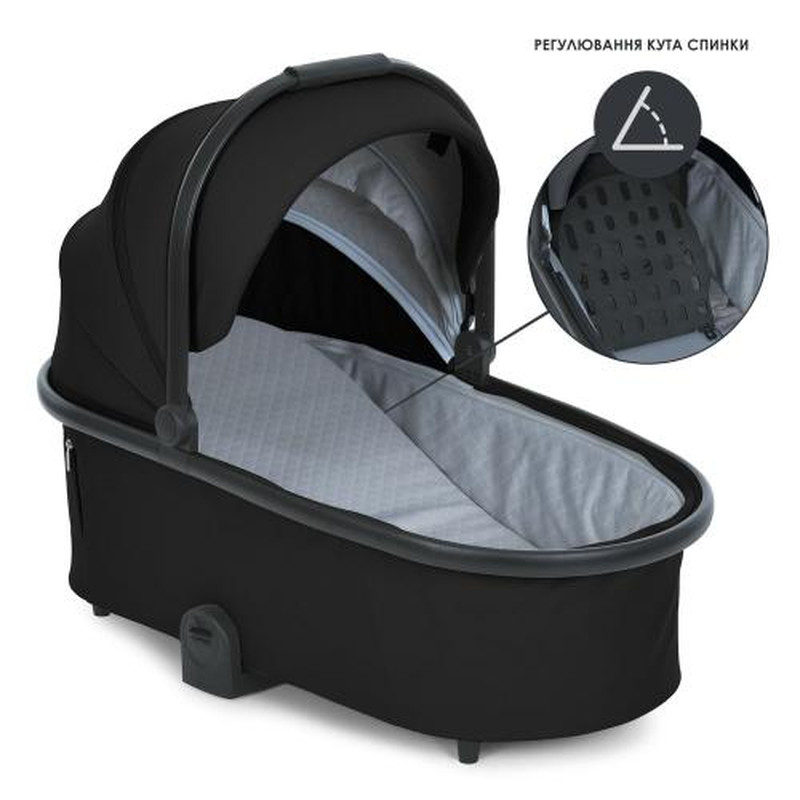 Коляска універсальна 2 в 1 El Camino ME 1124-2 PRESTIGE Black