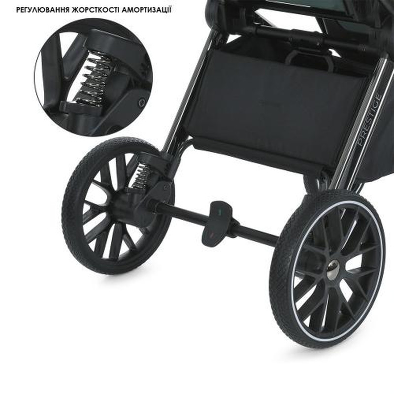 Коляска універсальна 2 в 1 El Camino ME 1124-2 PRESTIGE Black