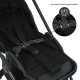 Коляска універсальна 2 в 1 El Camino ME 1124-2 PRESTIGE Black