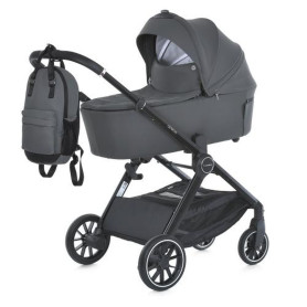 Коляска універсальна 2 в 1 El Camino ME 1126 GENESIS Asphalt Gray