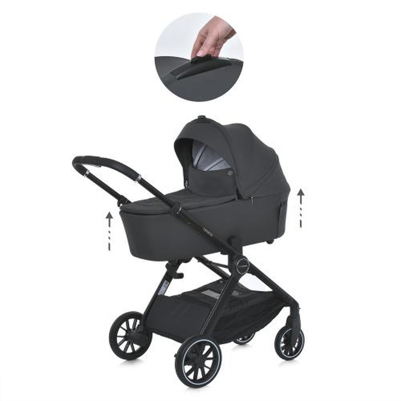 Коляска універсальна 2 в 1 El Camino ME 1126 GENESIS Asphalt Gray