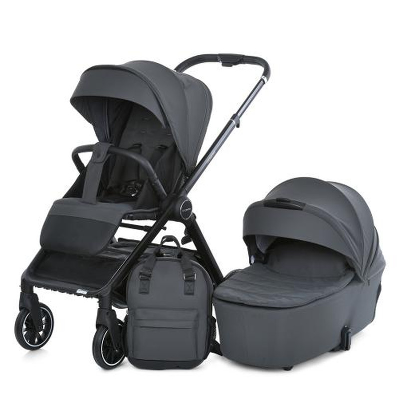 Коляска універсальна 2 в 1 El Camino ME 1126 GENESIS Asphalt Gray