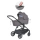 Коляска універсальна 2 в 1 El Camino ME 1126 GENESIS Taupe Gray