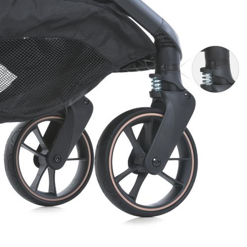 Прогулянкова коляска El Camino ME 1127-G BEYA Black Leo