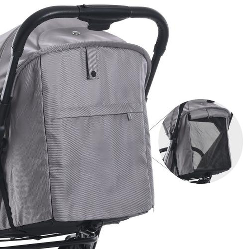 Прогулянкова коляска El Camino ME 1129 LINK Silver Striped