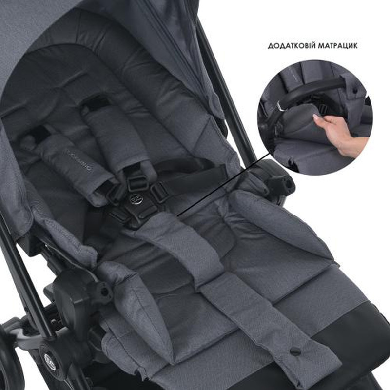 Прогулянкова коляска El Camino ME 1138 SPIN 360 Stone Gray