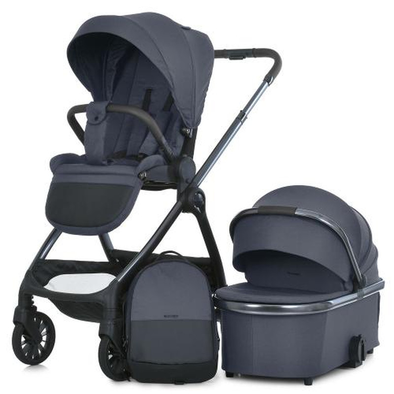 Коляска універсальна 2 в 1 El Camino ME 1183 RIVIERA Asphalt Gray