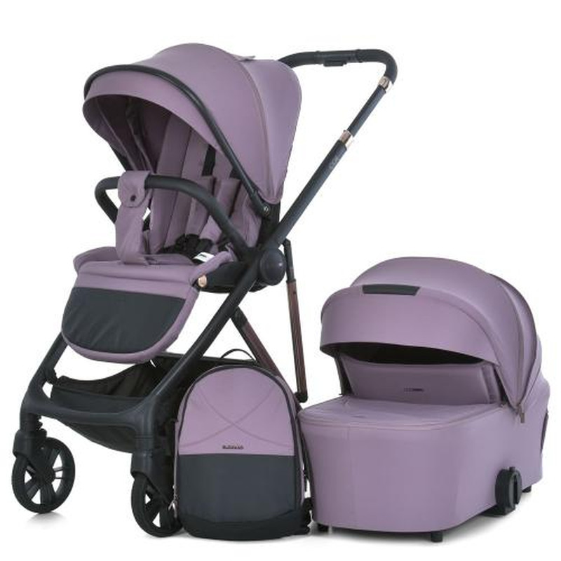Коляска універсальна 2 в 1 El Camino ME 1190 COIL Grape Pink