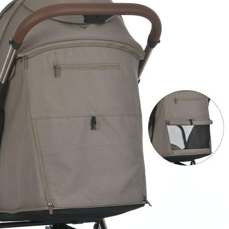 Прогулянкова коляска El Camino ME 1192 AXIS Milk Chocolate