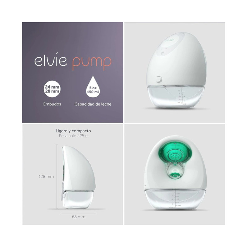 Молоковідсмоктувач Elvie електричний безшумний Pump double