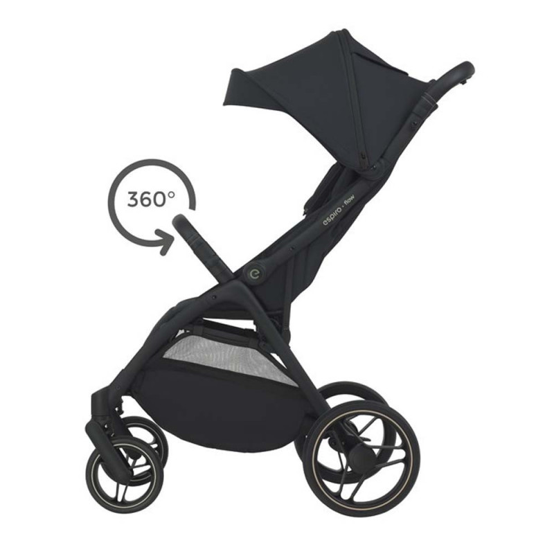 Прогулянкова Коляска Espiro Flow 10 Timeless Black 5905683800396