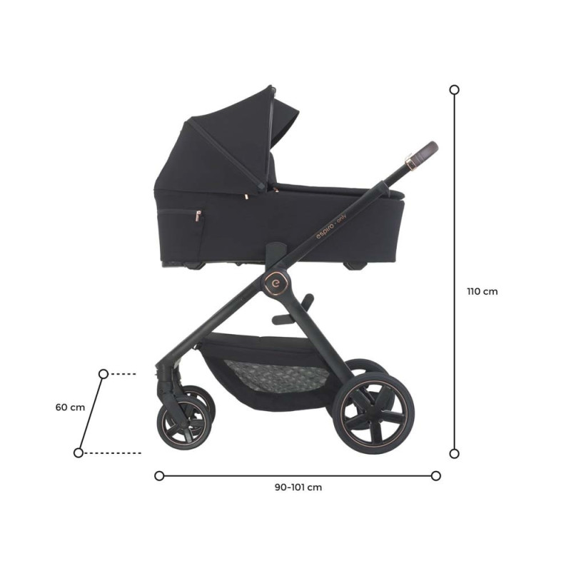 Універсальна Коляска 2 в 1 Espiro Only 407 Monument Gray