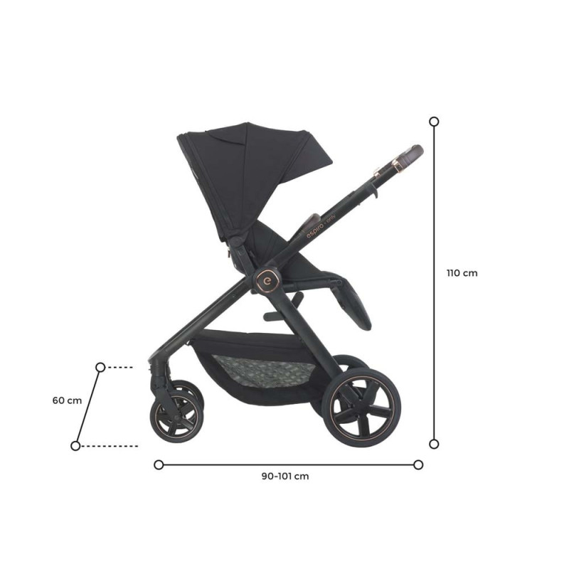 Універсальна Коляска 2 в 1 Espiro Only 407 Monument Gray
