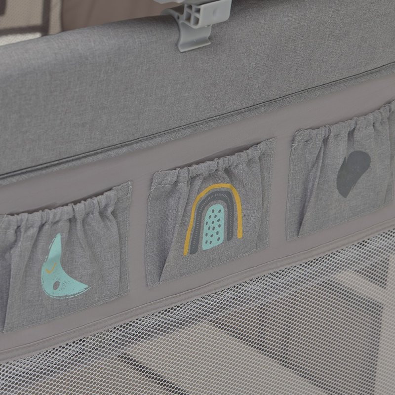 Ліжечко Espiro Манеж Dream 107 Gray Themes