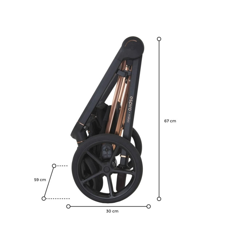 Універсальна коляска 2 в 1 ESPIRO Miloo 219 white pearl