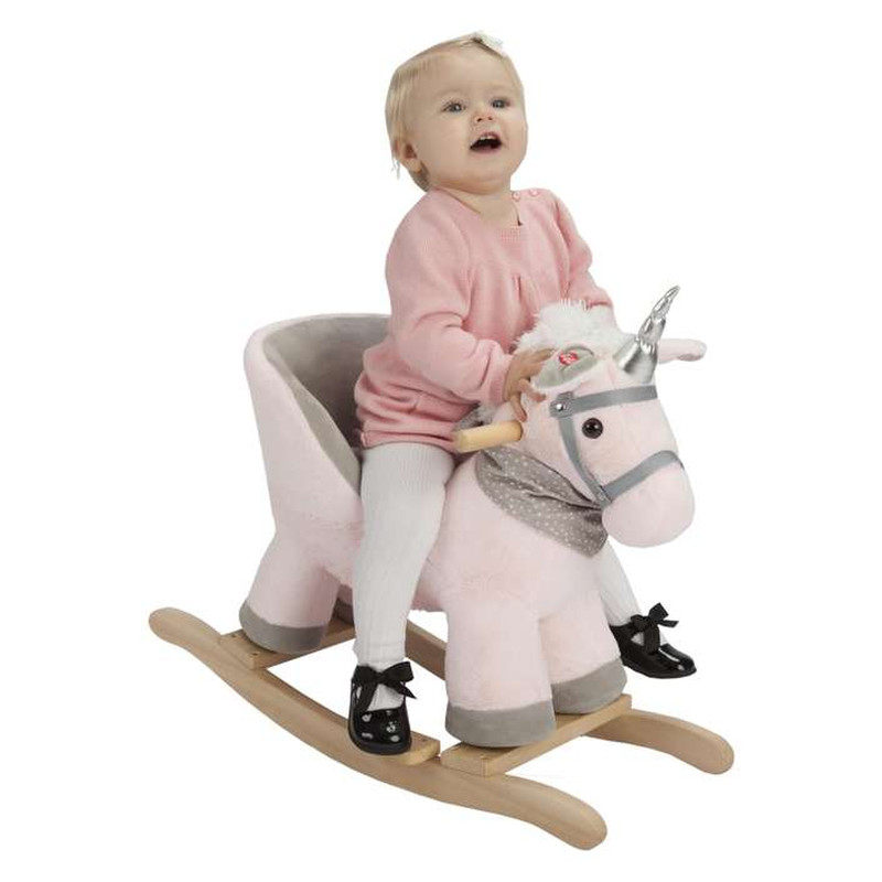 Гойдалка дитяча FreeON зі сидінням єдиноріг рожевий