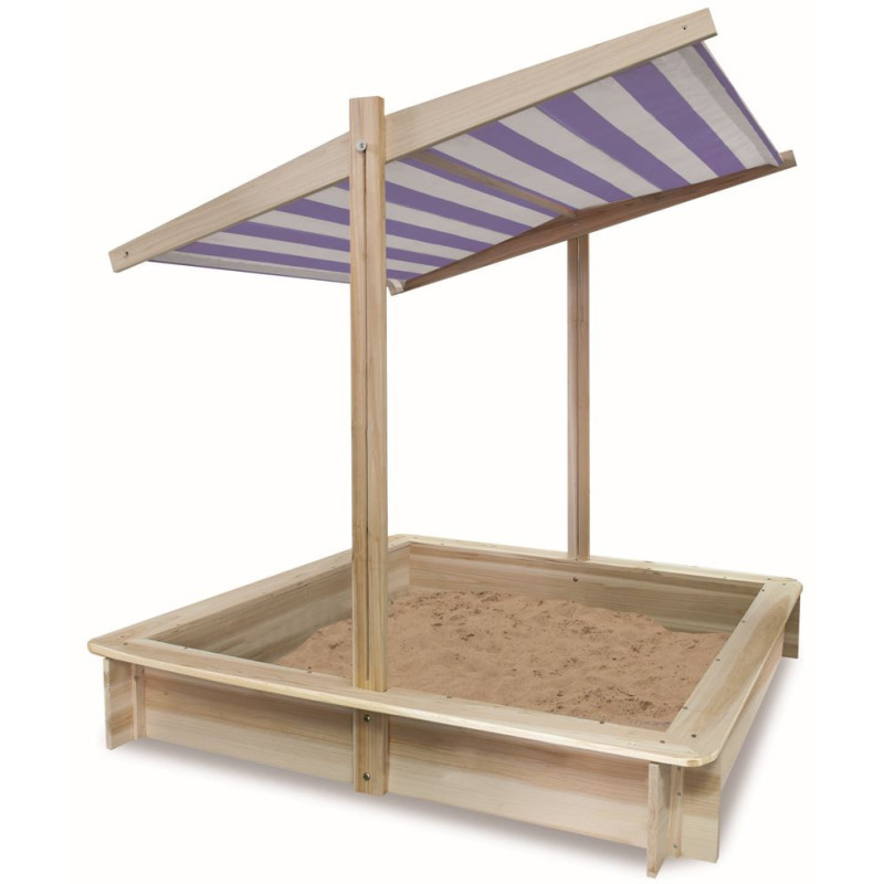Деревяна пісочниця для дітей з дахом FreeON Free2Play 120x120x120