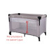 Ліжко-манеж дитяче FreeON Bedside з другим ярусом grey
