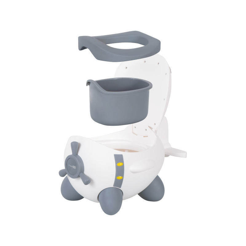 Дитячий горщик FreeON Plane white - grey