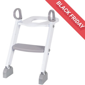 Дитячий горщик з драбинкою FreeON white - grey