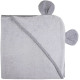 Рушник дитячий з капюшоном і вушками Bubaba by FreeON Grey 100х100