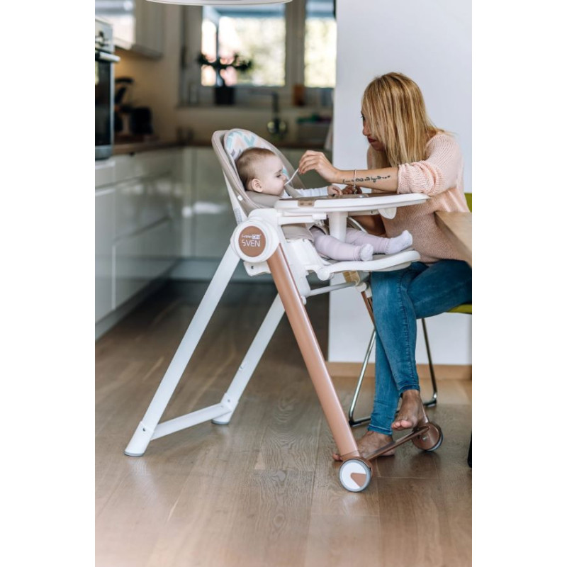 Стілець для годування дитини FreeON SVEN de lux Sand Beige