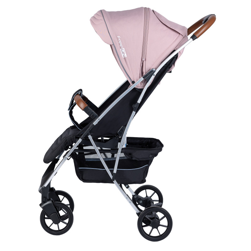 Прогулянкова коляска FreeON Lux Premium dusty pink - black