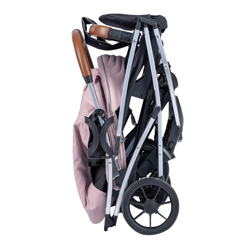 Прогулянкова коляска FreeON Lux Premium dusty pink - black