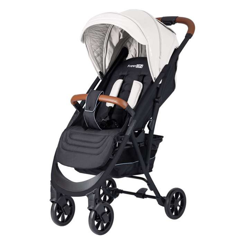 Прогулянкова коляска FreeON Lux Premium light grey - black