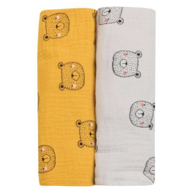 Рушники Bubaba by FreeON 2/1 GREEN & BEIGE 70х70 / Рушники дитячі Bubaba by FreeON 2/1 TEDDY 70х70