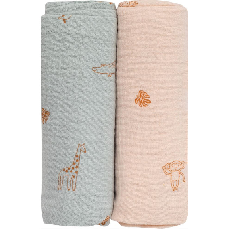 Рушники Bubaba by FreeON 2/1 GREEN & BEIGE 70х70 / Рушники дитячі Bubaba by FreeON 2/1 TEDDY 70х70