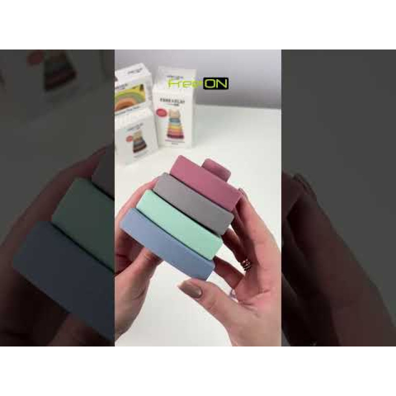 Силіконовий сортер FreeON Вежа трикутна multicolour