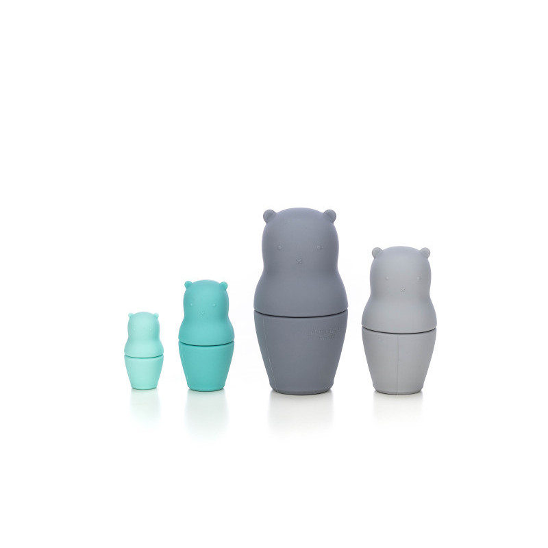 Силіконовий сортер FreeON ведмедики grey - mint