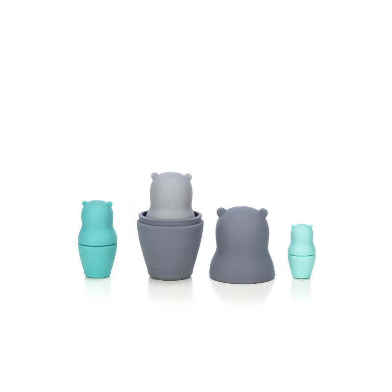 Силіконовий сортер FreeON ведмедики grey - mint