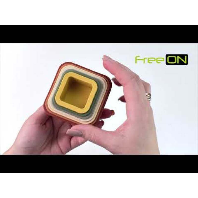 Силіконовий сортер FreeON Вежа квадрат multicolour