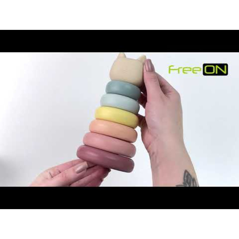 Силіконовий сортер FreeON Вежа Kitty multicolour